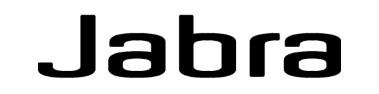 Jabra client logo Logo of Jabra, featuring bold black typography on a white background.